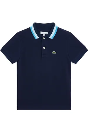 Lacoste Poloshirt mit gestreiftem Kragen