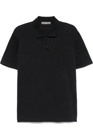 Daniele Fiesoli Poloshirt mit Slub-Textur