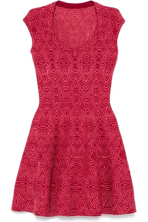 Alaïa 2016 Minikleid aus Monogramm-Jacquard