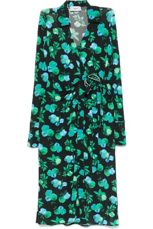 COPERNI Wickelkleid mit C-Logo-Print