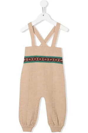 Gucci Fein gestrickter Strampler mit GG