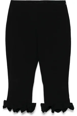 ROTATE Capris mit Rüschensaum