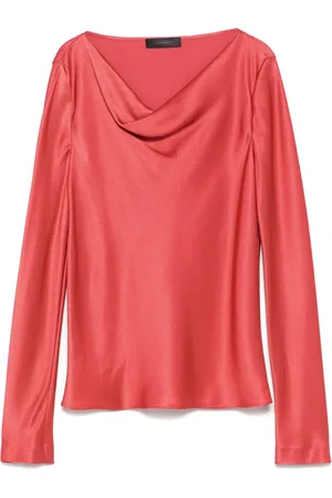 Alberta Ferretti Klassische Satinbluse