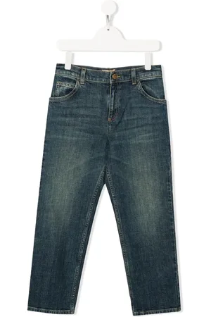 Gucci Straight-Leg-Jeans mit Horsebit-Detail