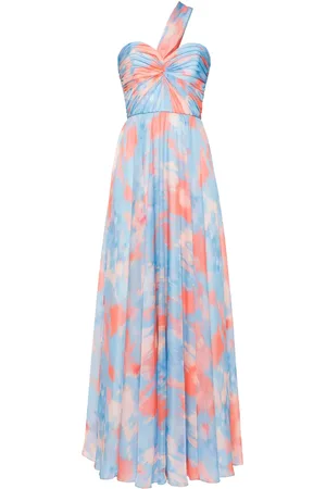 Amsale Abendkleid mit abstraktem Print