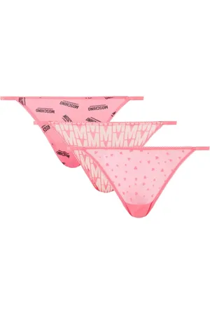 Moschino Tangas mit Logo-Print (3er-Set)