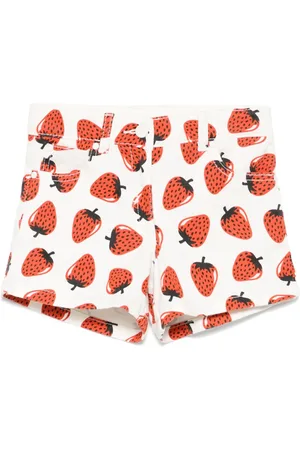 Stella McCartney Shorts mit Erdbeeren-Print