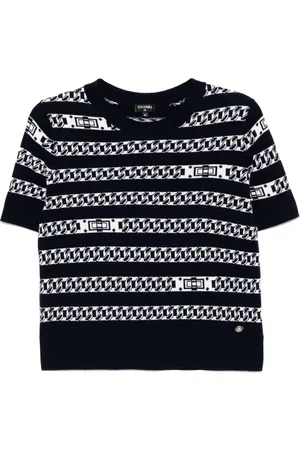 CHANEL 2017 Kurzärmeliges Pullover-Top
