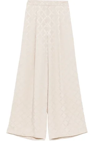 Michael Kors Weite Hose aus Empire Diamond-Jacquard