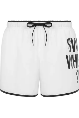 Moschino Badeshorts mit Logo-Print