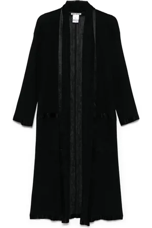 Issey Miyake 2000s Strickmantel mit Falten