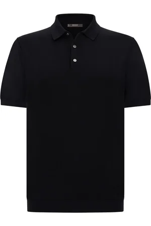 Boggi Milano Gestricktes Poloshirt