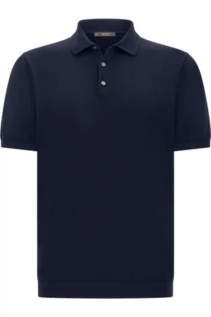 Boggi Milano Gestricktes Poloshirt