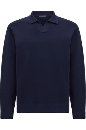 Boggi Milano Gestricktes Poloshirt