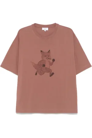 Maison Kitsuné T-Shirt mit Speedy Fox-Print