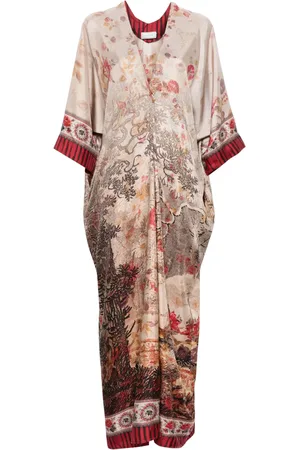 PIERRE-LOUIS MASCIA Aloe Seidenkleid
