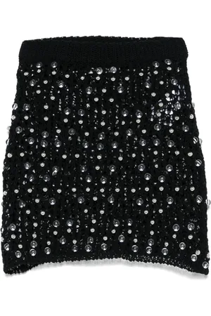 COPERNI Gestrickter Minirock mit Perlen