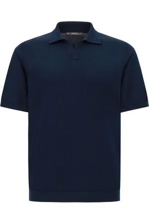 Boggi Milano Gestricktes Poloshirt