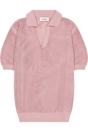 LANEUS Gestricktes Poloshirt