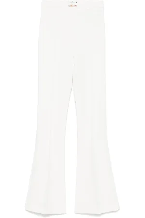 Elisabetta Franchi Ausgestellte Krepphose im Layering-Look