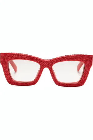 Salvatore Ferragamo Sonnenbrille mit Kristallen
