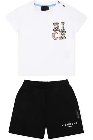 John Richmond Set aus Shorts mit Logo