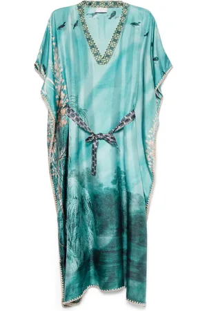 PIERRE-LOUIS MASCIA Aloe Seidenkleid