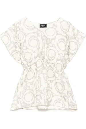 VERSACE Kaftan mit Blumen-Print