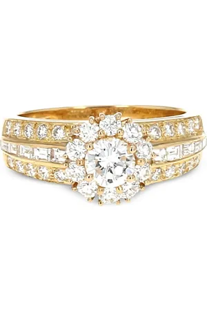 Van cleef 2010s pre-owned 18kt Gelbgoldring mit Diamant
