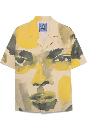 KIDSUPER STUDIOS Hemd mit Aquarell-Gesicht