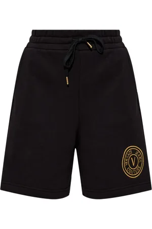 VERSACE Shorts mit Logo-Stickerei