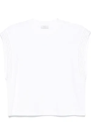 PESERICO SIGN T-Shirt mit Kugelkettendetail