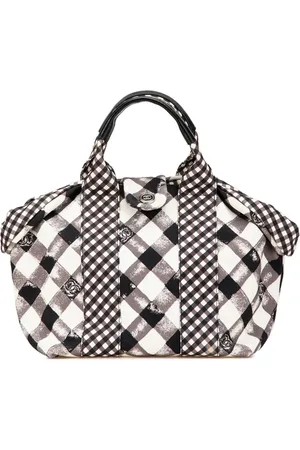 CHANEL 2010-2011 Canvas-Handtasche mit Vichy-Karo