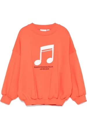 Mini Rodini Sweatshirt mit Notenstickerei