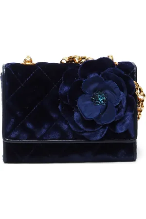 CHANEL 1990s Schultertasche aus Samt