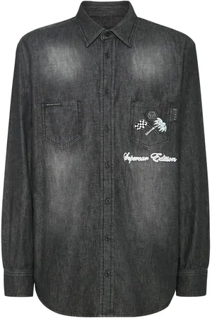Philipp Plein Cars Racing Jeanshemd