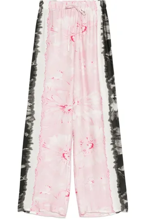 Ermanno Firenze Hose mit Blumen-Print