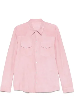 SALVATORE SANTORO Hemdjacke aus Leder