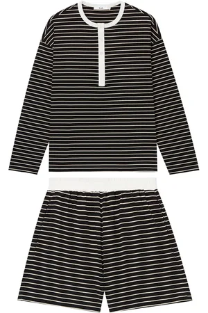 B+AB Gestreiftes Short-Set