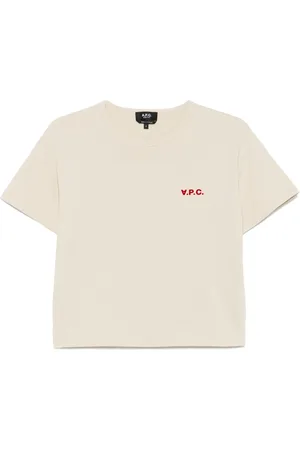 A.P.C. T-Shirt mit beflocktem Logo
