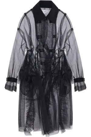 Comme des Garçons Semi-transparenter Mantel
