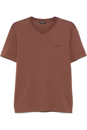Ermenegildo Zegna T-Shirt mit Logo-Stickerei