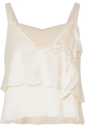 Alberta Ferretti Top in Satinoptik