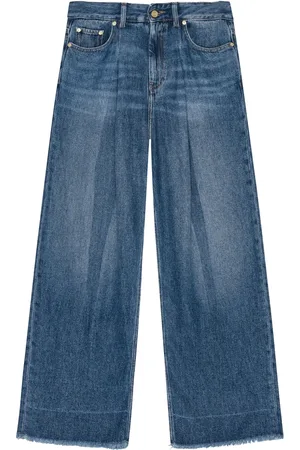 Ganni Weite Jeans mit Applikation