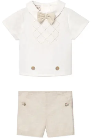PAZ RODRIGUEZ Set aus Poloshirt und Shorts mit Schleifendetail