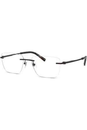 Bvlgari Rahmenlose Brille mit eckigen Gläsern
