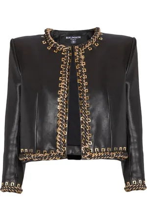 Balmain Jacke mit Kettendetail