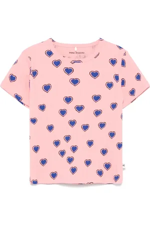 Mini Rodini T-Shirt mit Outerized Hearts-Print