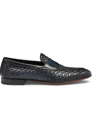 santoni Loafer mit Webmuster