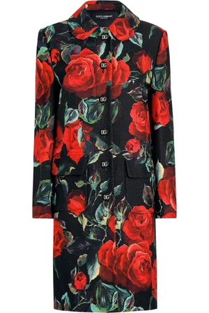 Dolce & Gabbana Mantel mit Blumen-Print